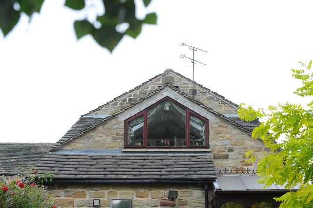 triangular dormer external barn in barnsley 